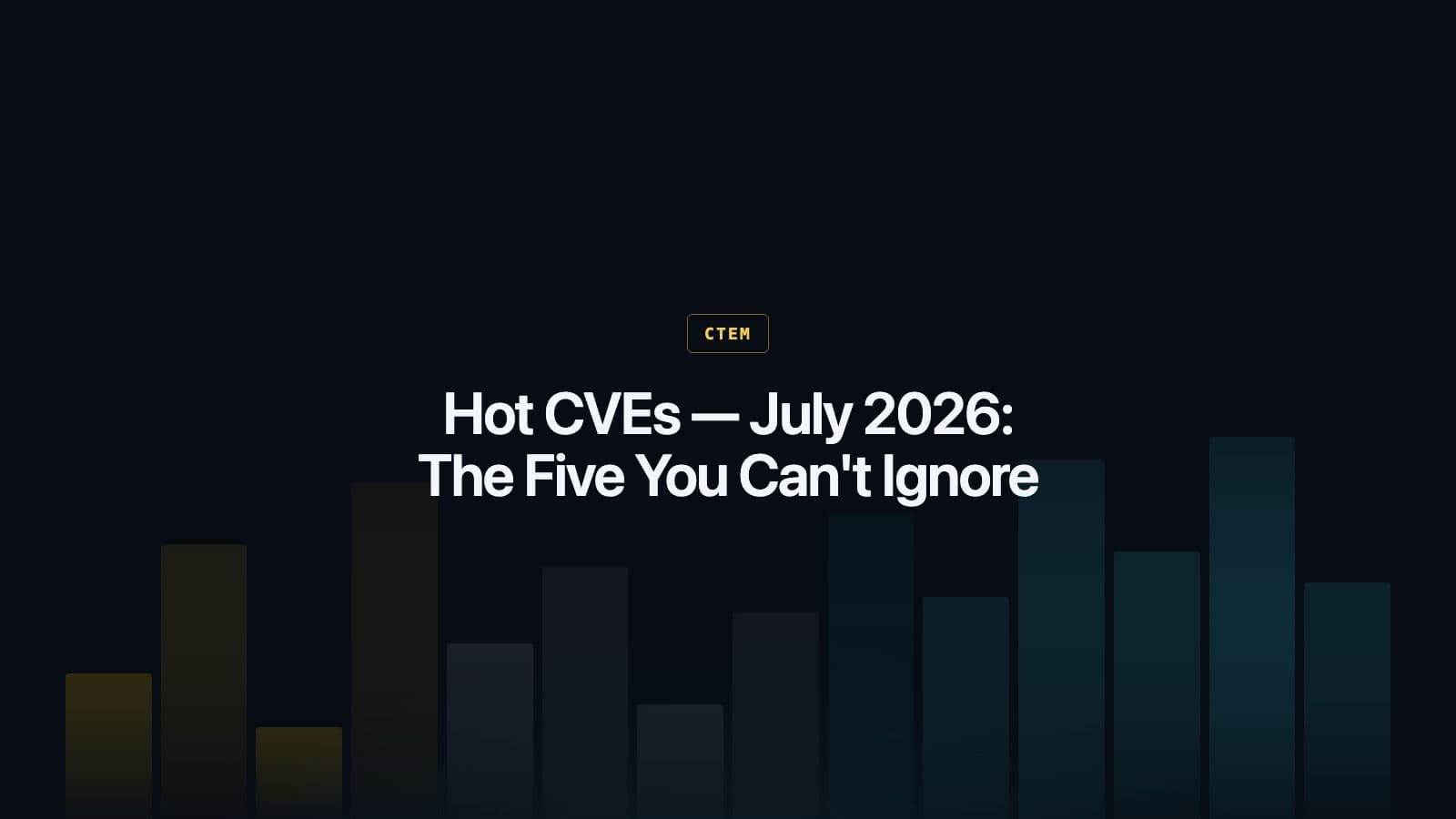Hot CVEs — July 2026: Five Critical Vulnerabilities Your Team Needs to Patch Right Now