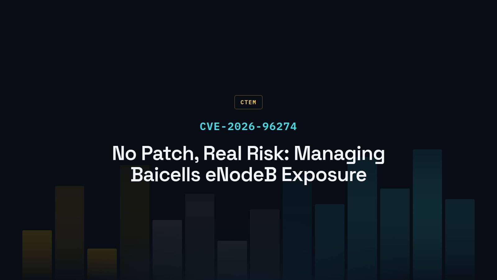 CVE-2026-96274: Baicells Nova 430H DoS and the CTEM Playbook for Unpatchable Telecom Exposure