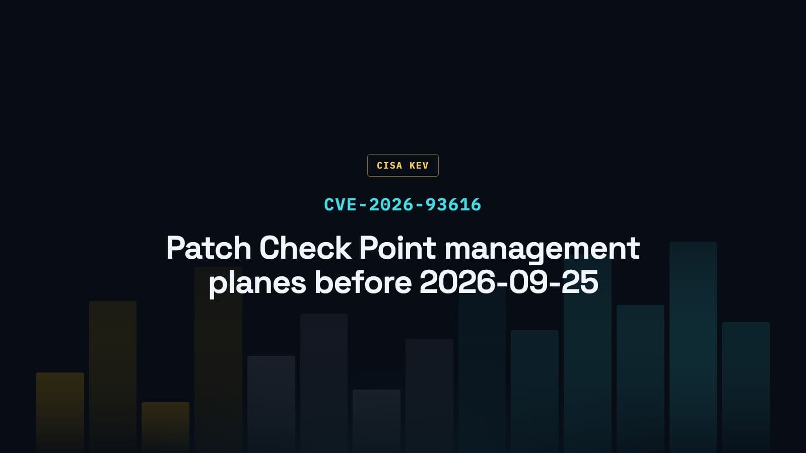 CVE-2026-93616: Check Point Management Server Path Traversal Under Active Exploitation (CISA KEV)
