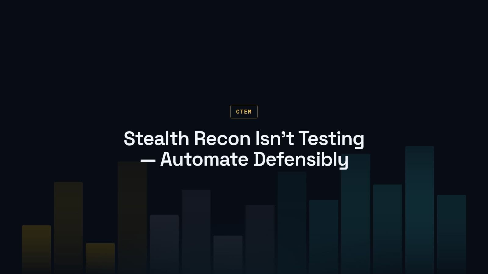Stealth Browser and Headless Recon Automation: Evasion Tradecraft vs CTEM Web Application Testing