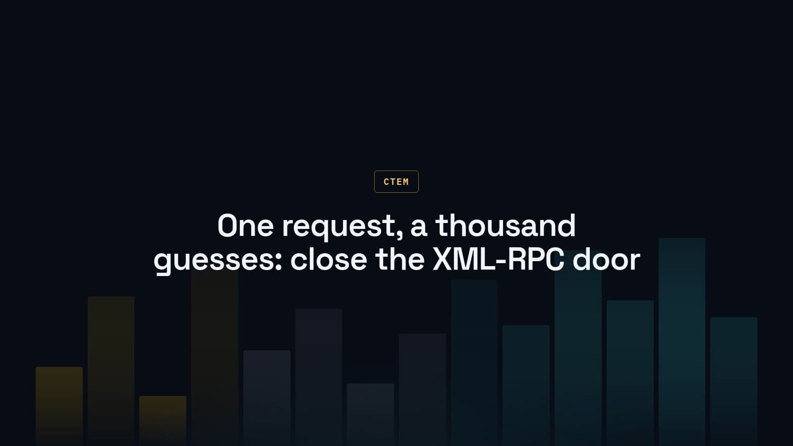 WordPress XML-RPC Abuse and Brute-Force Amplification: Legacy Exposure CTEM Teams Should Eliminate